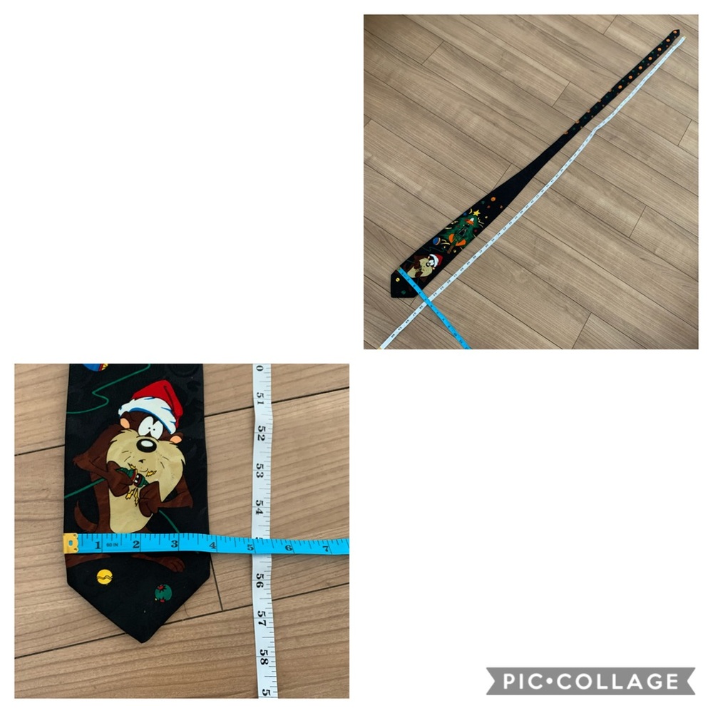 Christmas Necktie Daffy Duck and Tasmanian Devil - Picture 7 of 7